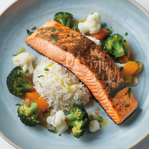 Salmon Basmathi Rice
