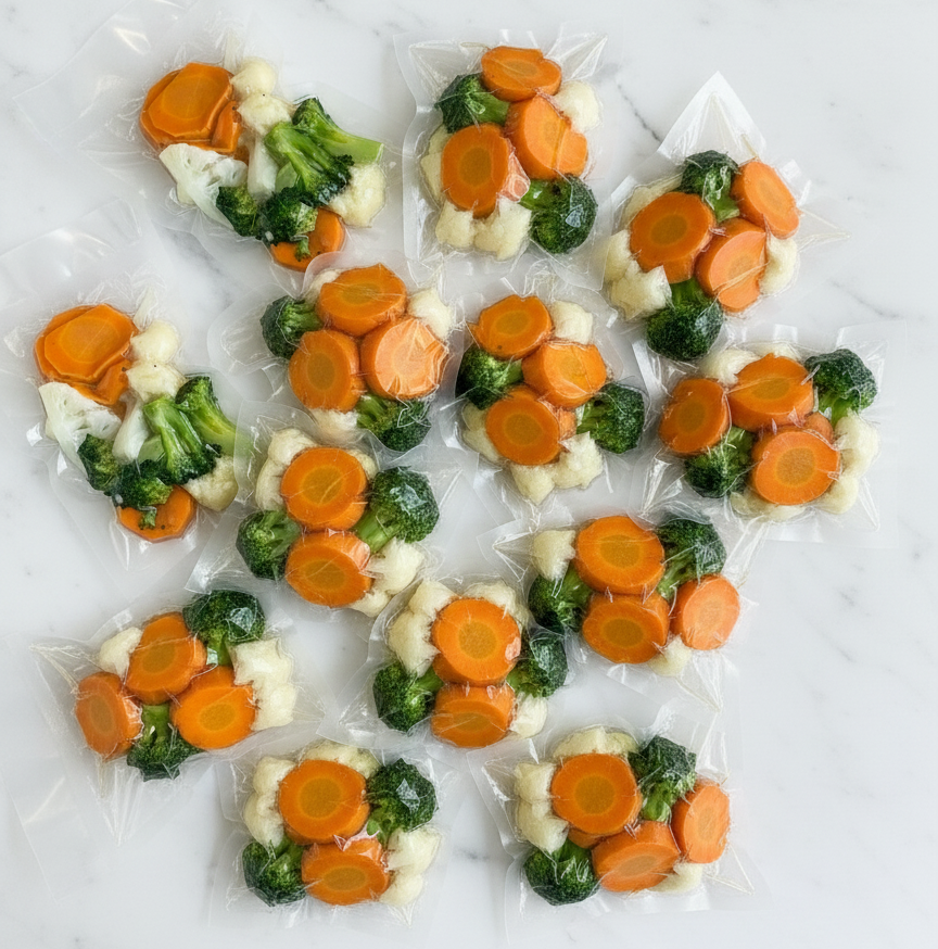 Steamed Mix Vege (Broccoli, Cauliflower, Carrots)